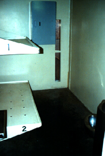 Looking into a cell at Central Prison